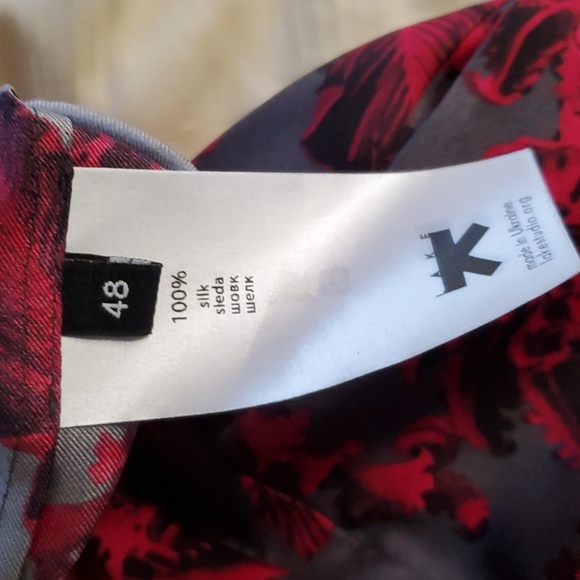 Sz 48 NWT $690 Lake Studio silk skirt - Picture 5 of 10